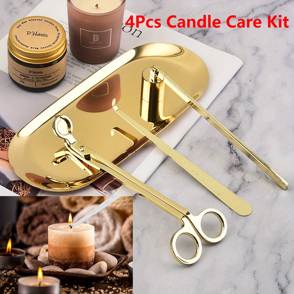 Candle Making Business - 4 قطعة/المجموعة الفاخرة مجموعة العناية بالشموع