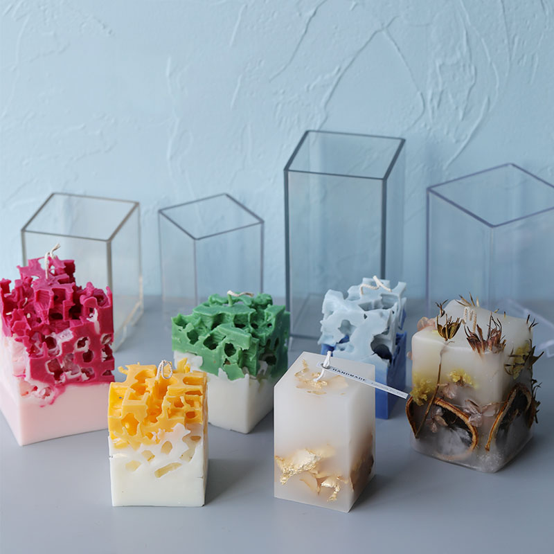 Candle Making Business - ثلاثية الأبعاد مربع مستطيل العمود قالب