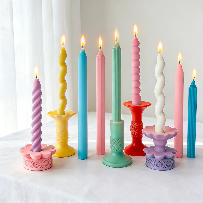 قالب شمع سيليكون حلزوني طويل،  - مراجعة Candle Making Wax Melter وسعره