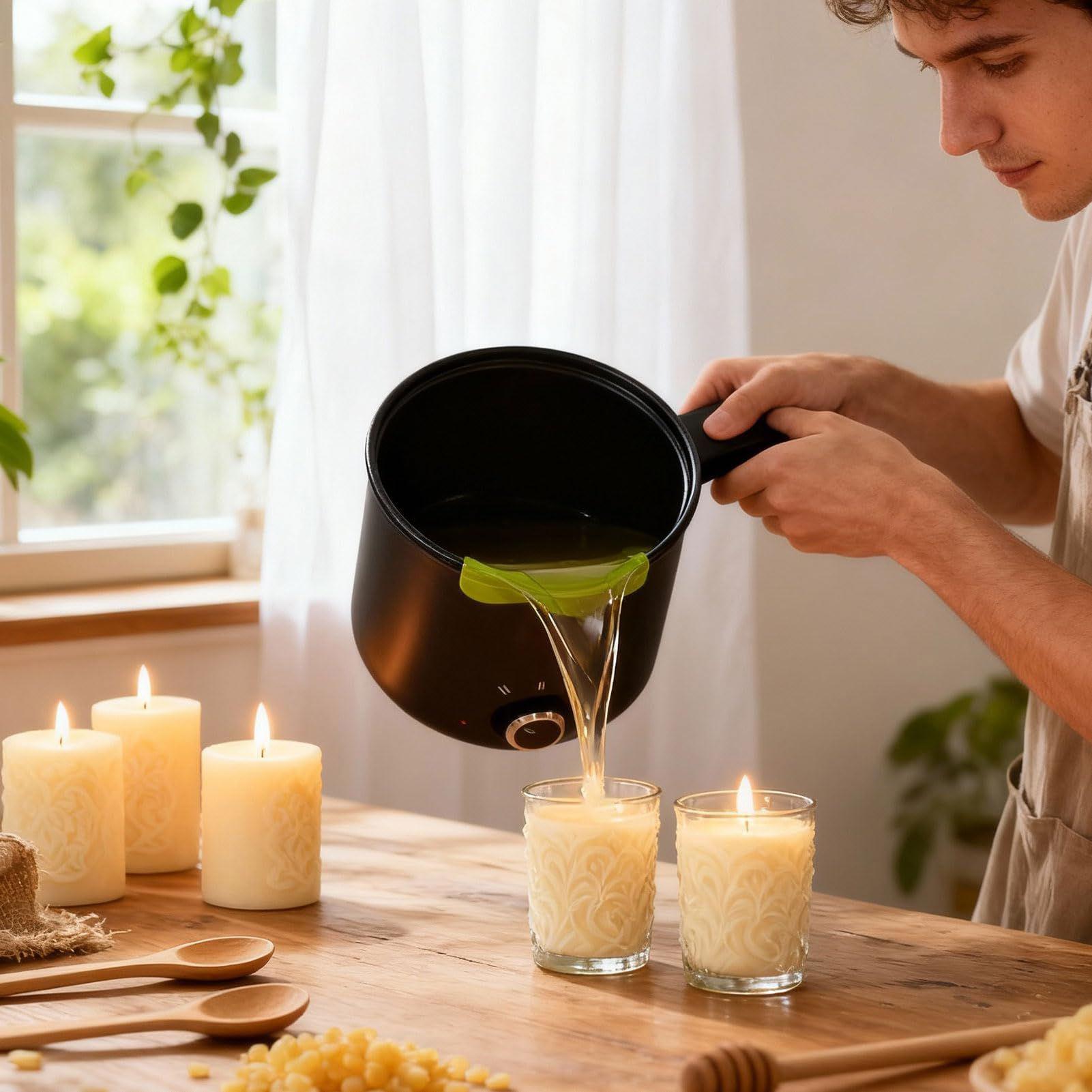 وعاء كهربائي لصهر شمع الشموع س - مراجعة Candle Making Wax Melter وسعره
