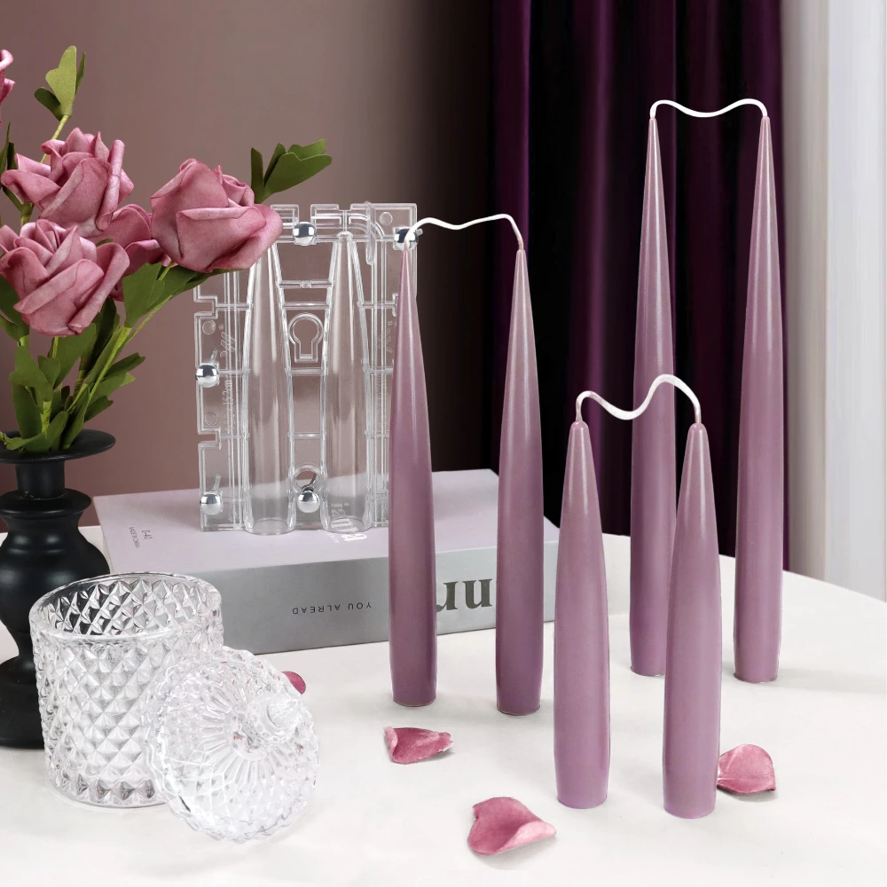 عمود مدبب مزدوج شمعة قالب أكري - مراجعة Candle Making Business وسعره